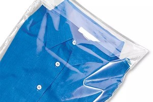 6 bolsas de polietileno para camisas