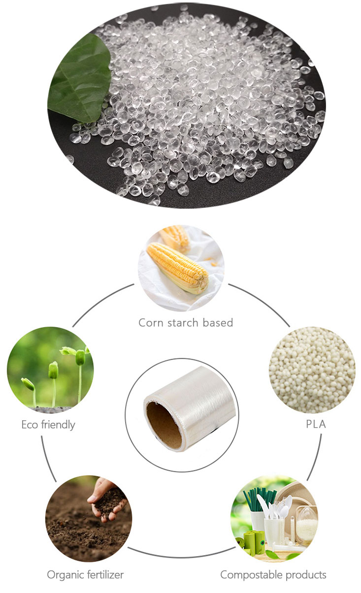 Pbat Compostable Biodegradable Cling Film Eco Friendly Cling Wrap