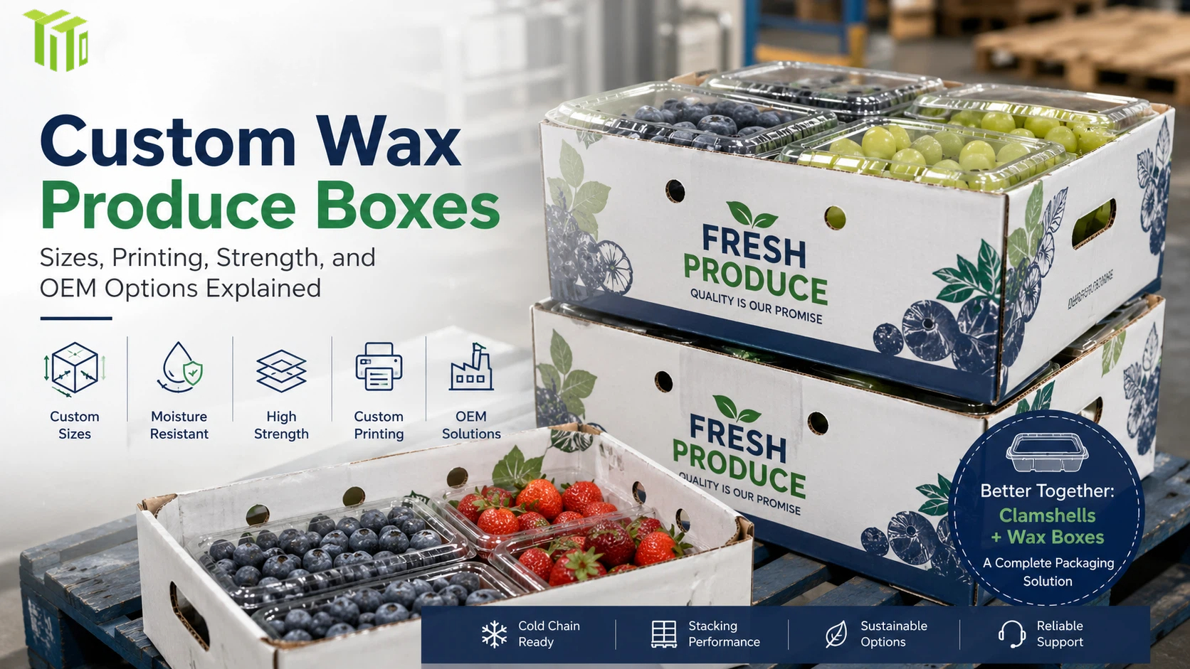 Custom Wax Produce Boxes