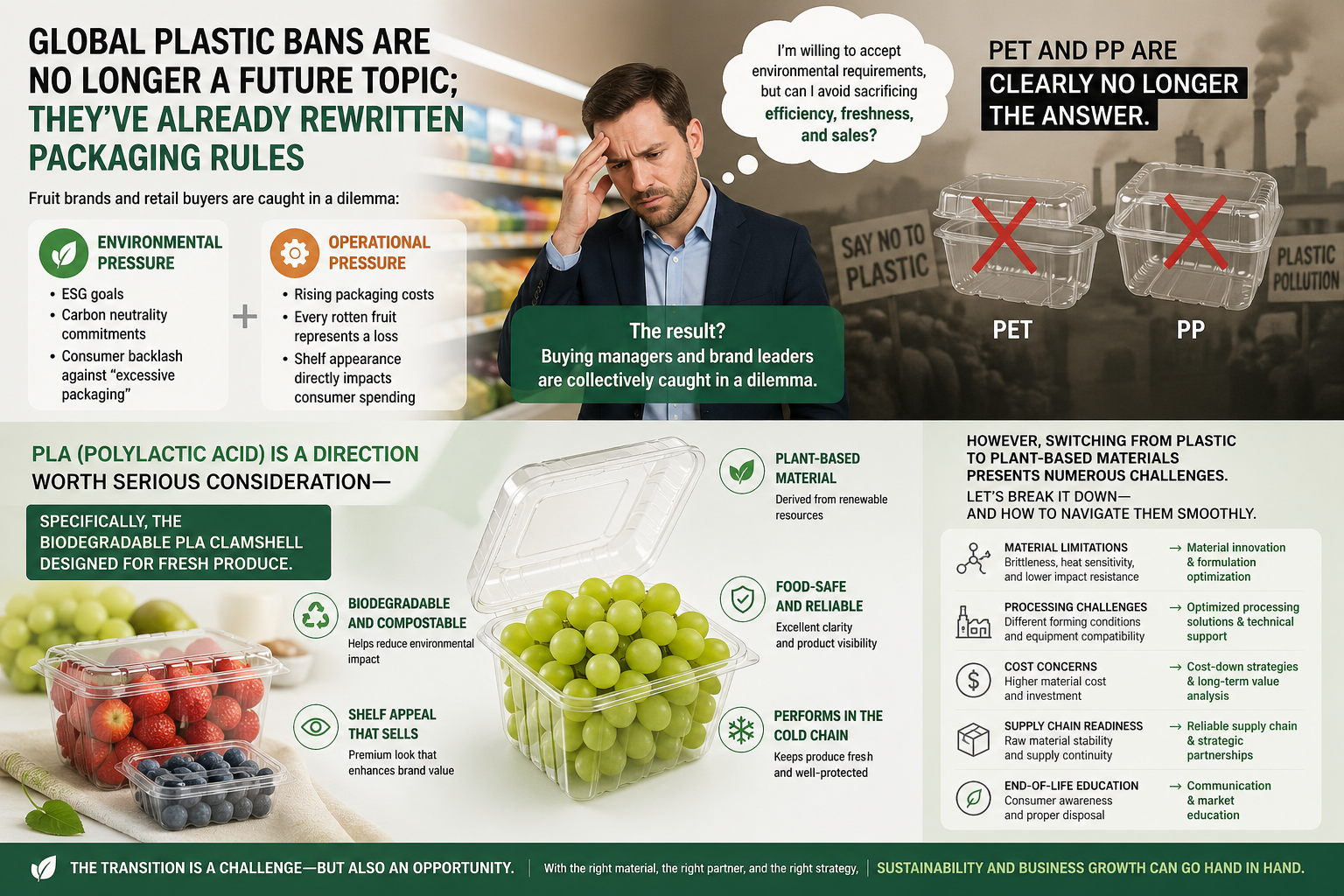 Plastic ban and environmentally friendly materials
