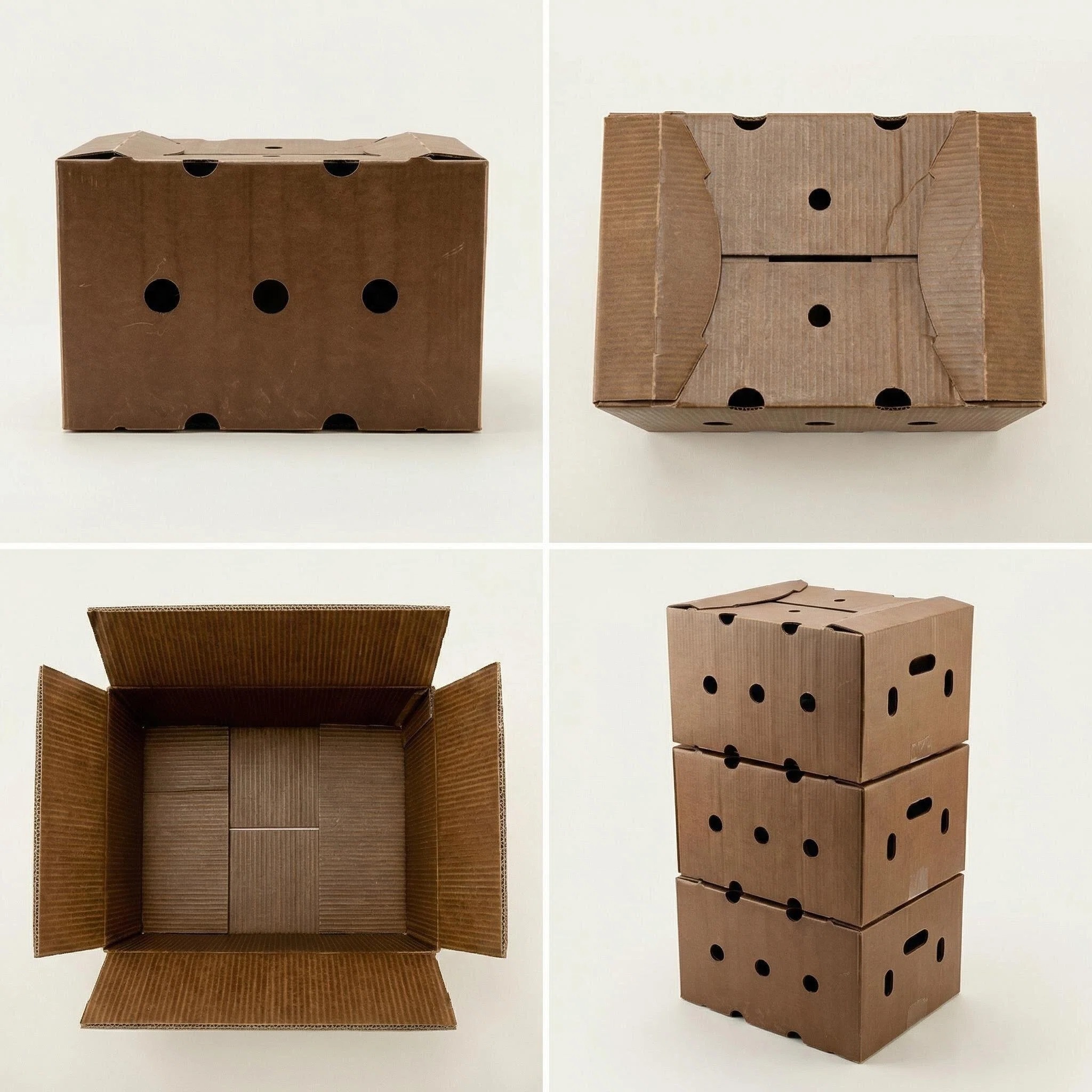 Waxed Produce Boxes for Fruit, Vegetables & Seafood