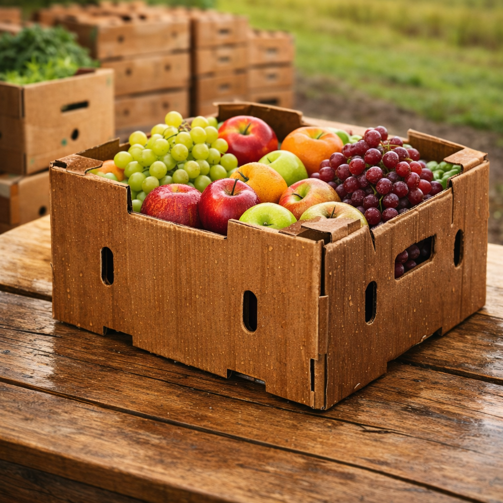 waxed produce boxes for fruit vegetable and seafood shipping