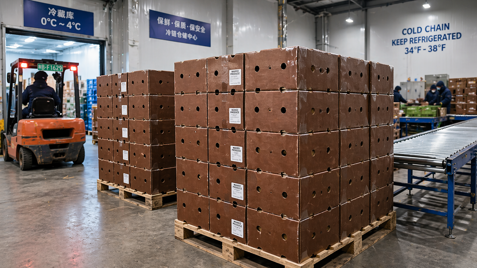 bulk waxed produce boxes supplier for cold chain fruit and vegetable shipping