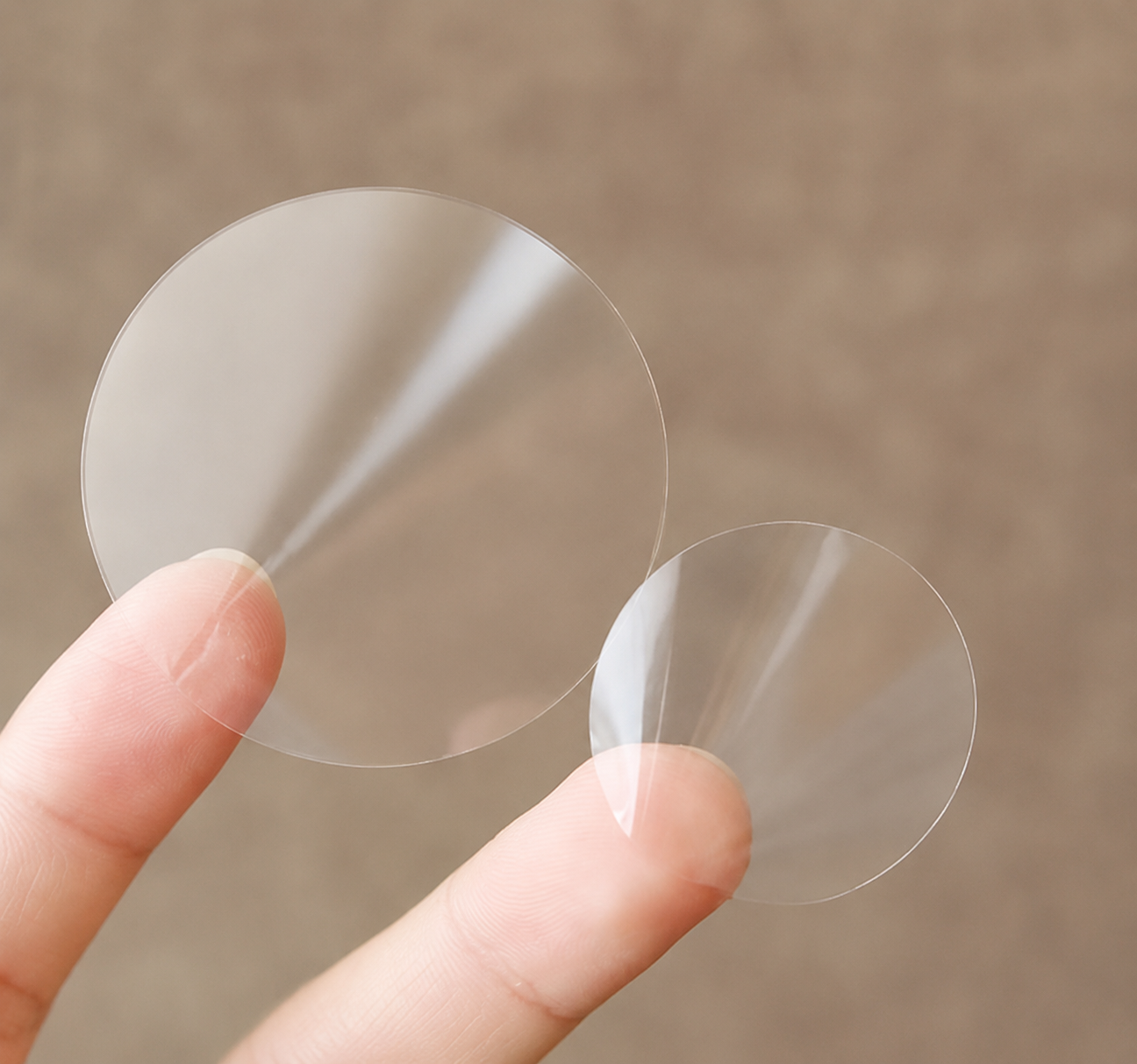 cellophane round stickers1