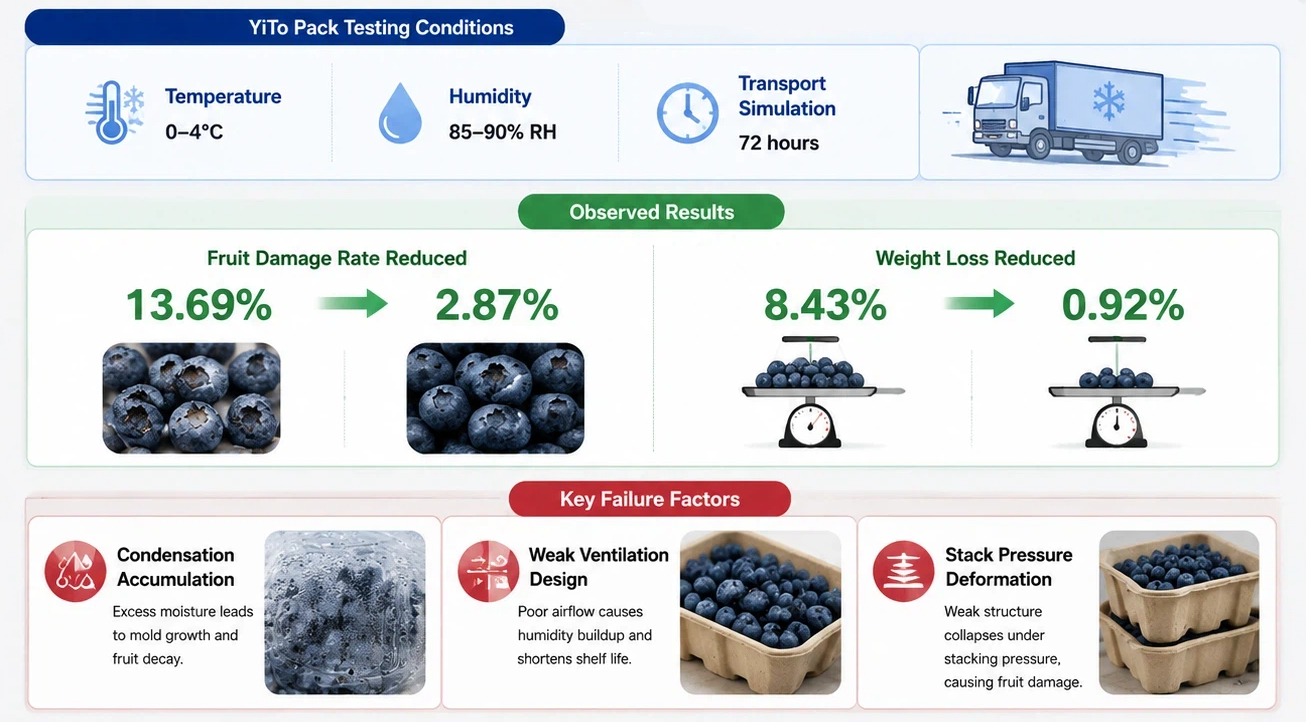 compostable pla clamshell testing data