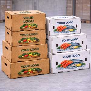 custom waxed produce boxes for bulk orders