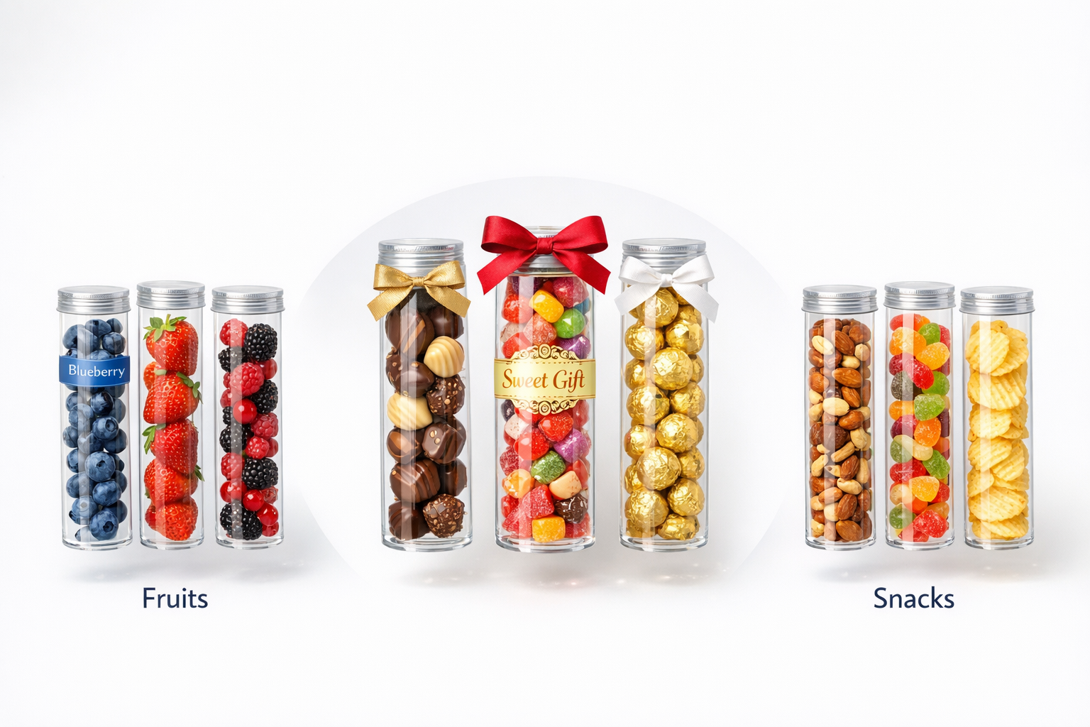 clear tube packaging