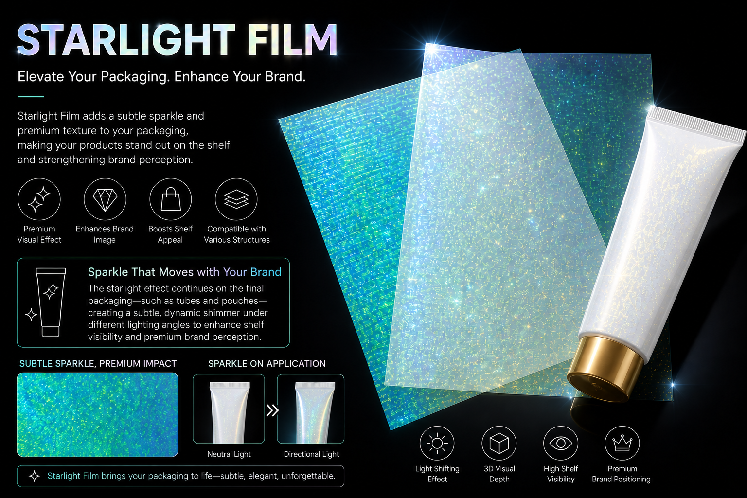 starlight film for packaging