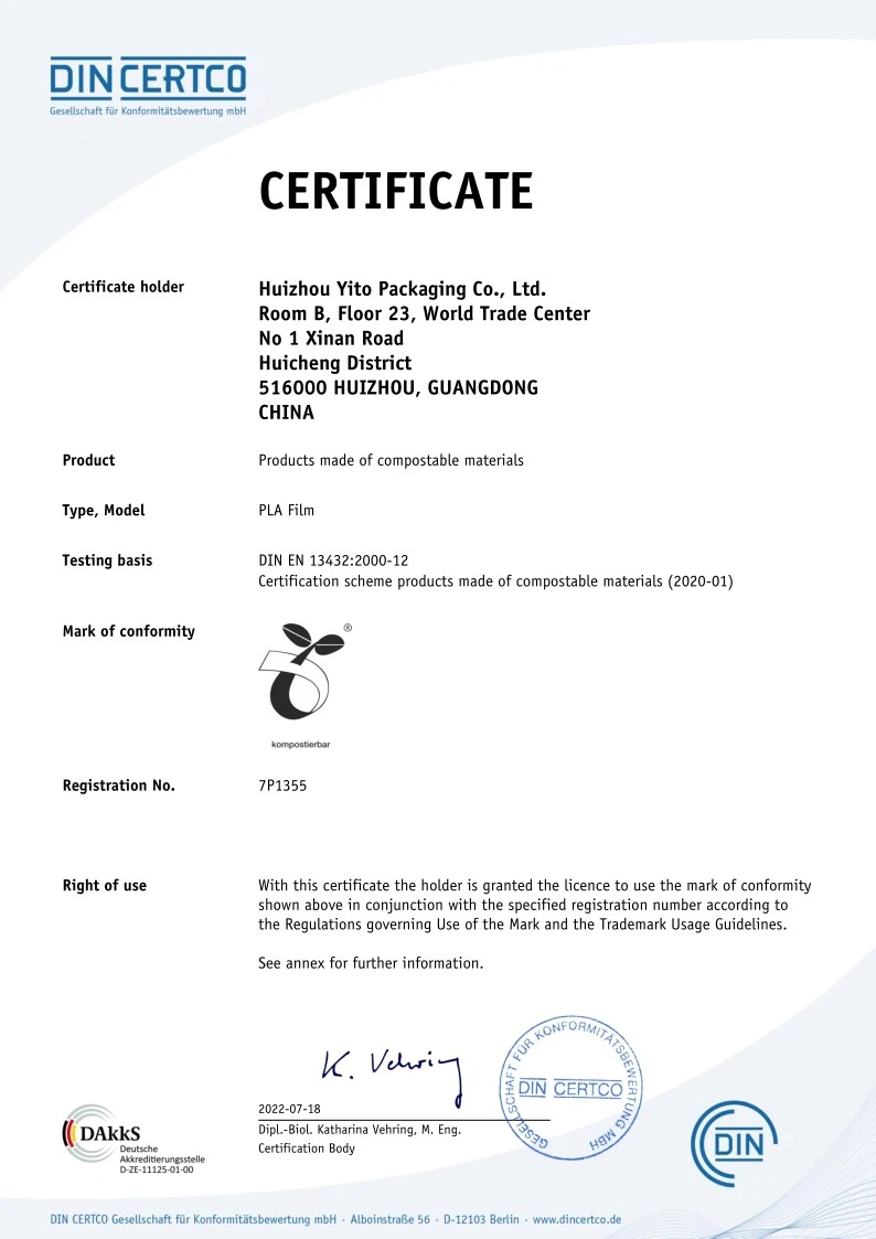 yito's pla film certificate